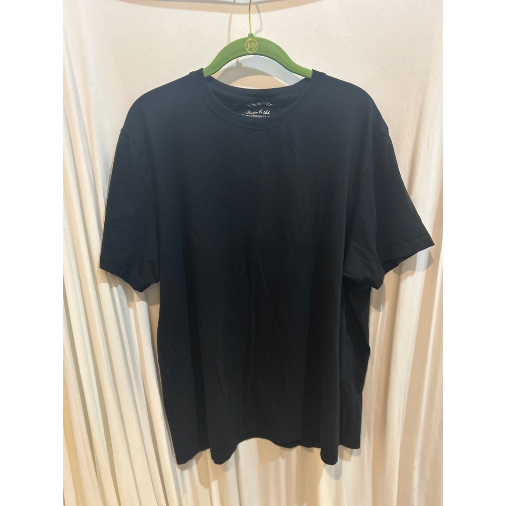 Porter & Ash Performance Tee‎ Black Crew Neck Short Sleeve T-Shirt